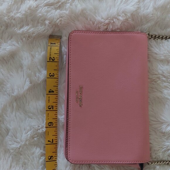 KATE SPADE New York Pink Leather Sylvia Chain Crossbody Bag - Picture 13 of 14